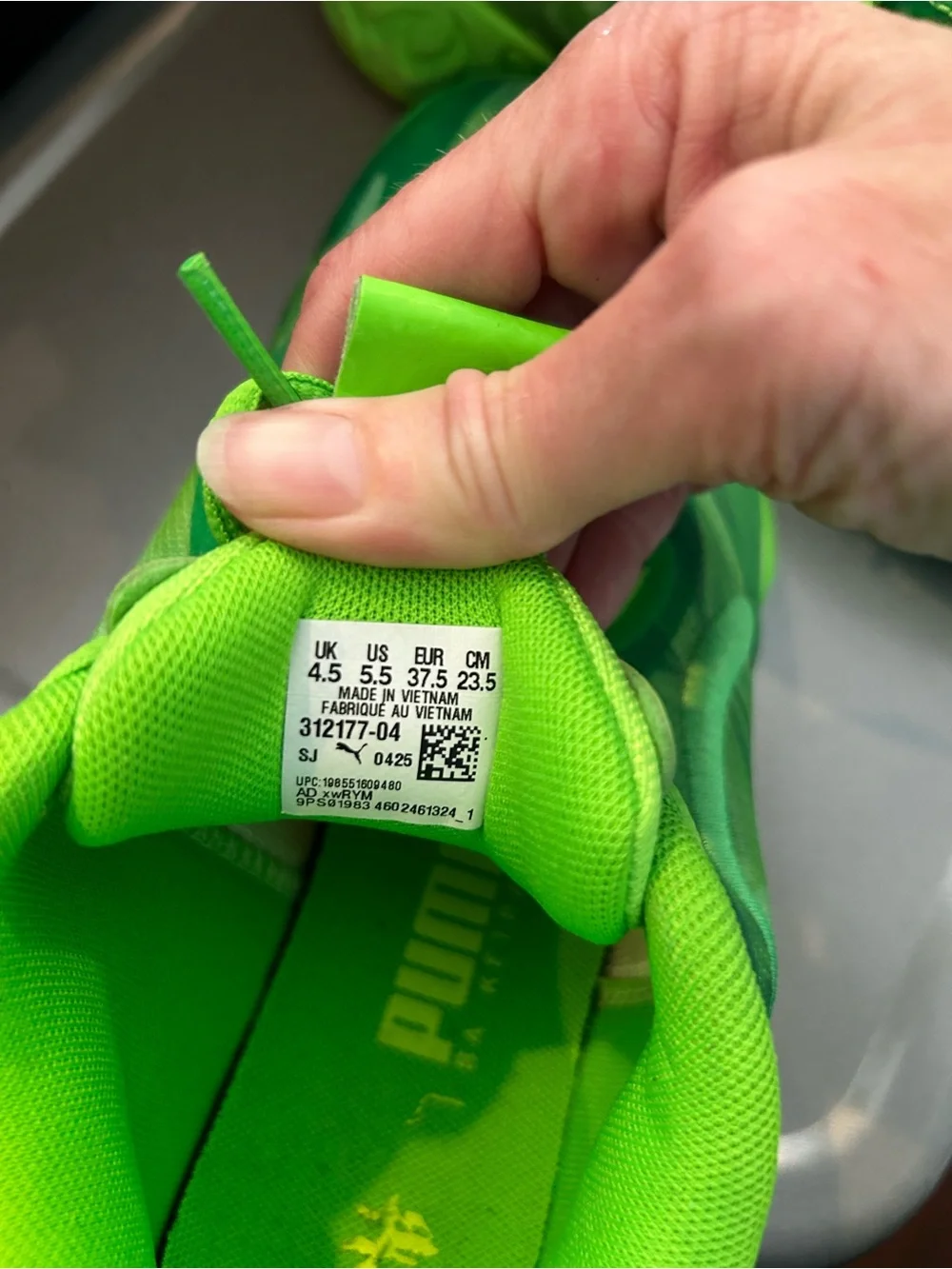 PUMA x Lemelo Anthony Kids' MB.04 Basketball Shoes - Neon Green